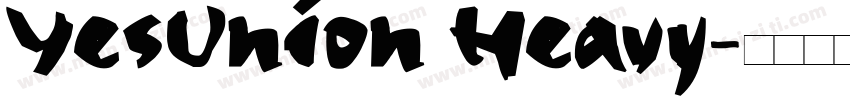 YesUnion Heavy字体转换